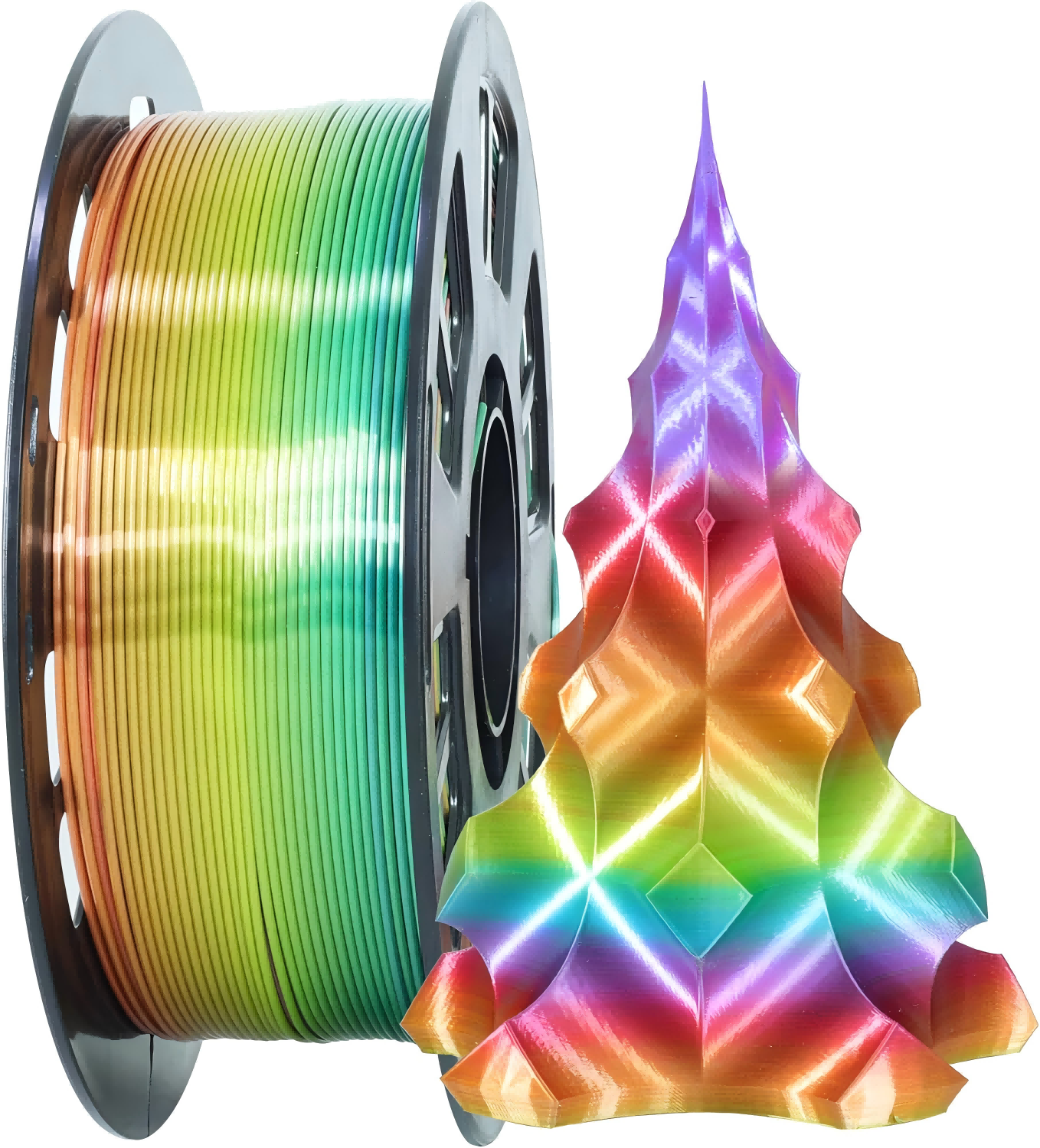 silk rainbow pla