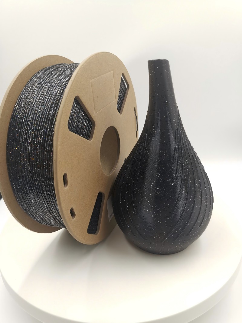 galaxy black pla filament