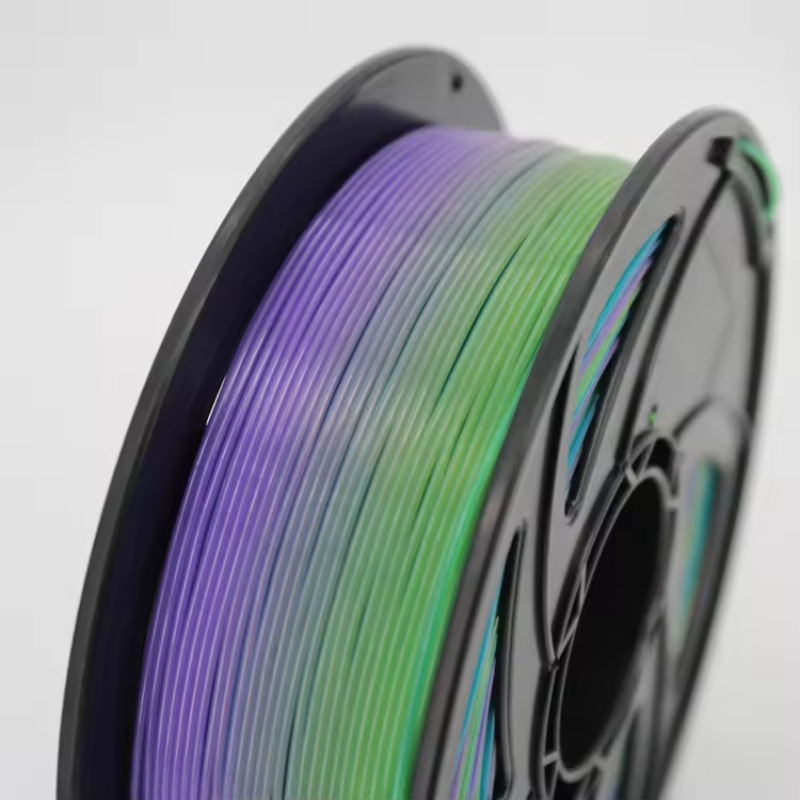 Transparent Multicolor Rainbow TPU Filament 1.75mm