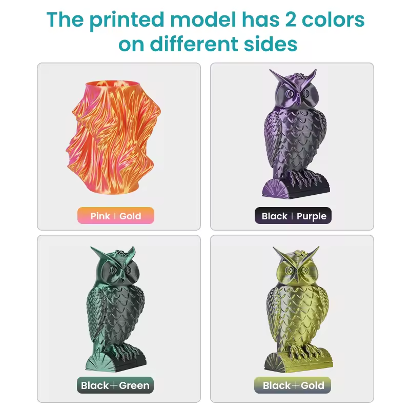 PLA Magic Color Change Silk Filament 1.75mm