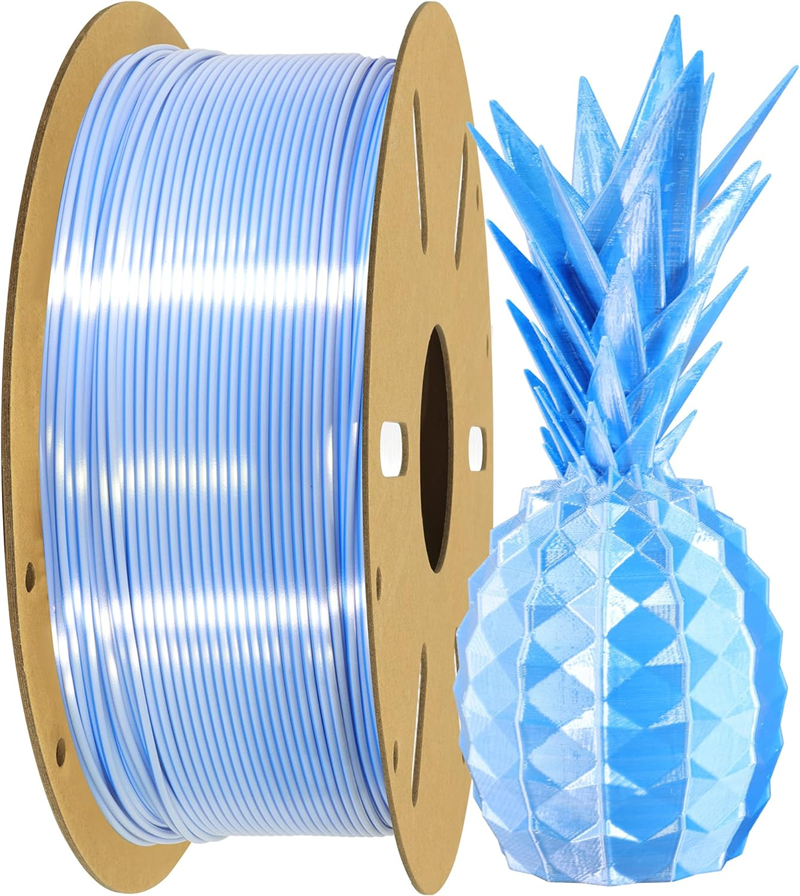 dual-color silk filament pla