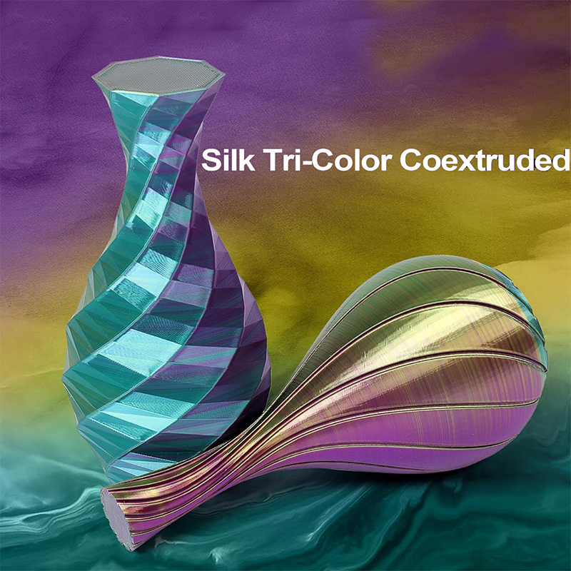 Tri Color Silk PLA Filament