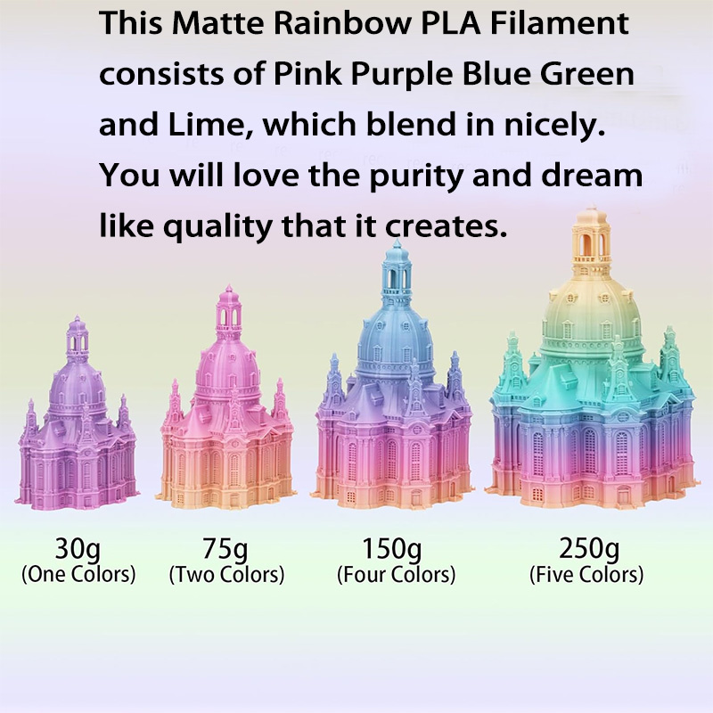 Matte PLA Rainbow Filament